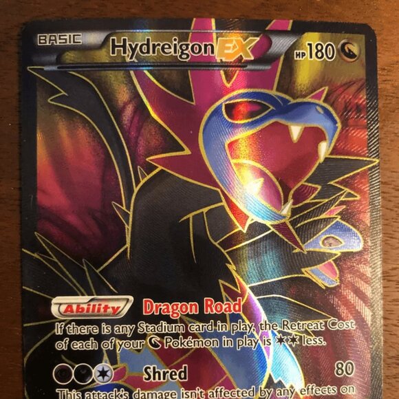 Pokémon Card TCG: Hydreigon-EX Roaring Skies 103/108 Holo Full Art LP - Picture 1 of 5